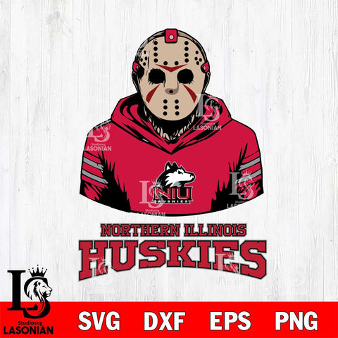 Northern Illinois Huskies Jason Voorhees 4 Svg Eps Dxf Png File, Digital Download