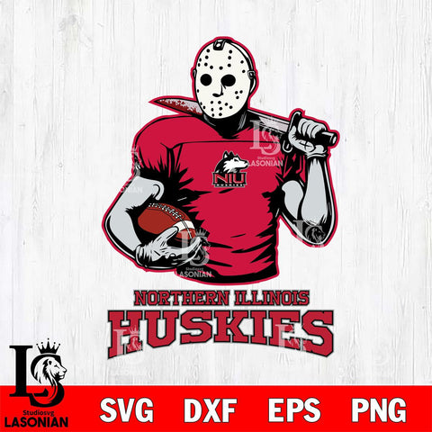 Northern Illinois Huskies Jason Voorhees 9 Svg Eps Dxf Png File, Digital Download