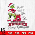 Northern Illinois Huskies Merry kissmyass grinch Svg Eps Dxf Png File,NCAA Svg Files,Digital Download,Sublimation,Instant Download