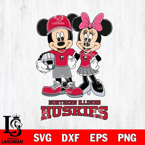 Northern Illinois Huskies Mickey Minnie Mouse Helmet Svg Eps Dxf Png File, NCAA svg , File Cut , Digital Download , Instant Download, Cut Svg Files