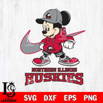 Northern Illinois Huskies Mickey Mouse NIKE, Svg Eps Dxf Png File, Digital Download