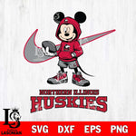 Northern Illinois Huskies Mikey Mouse Disney NIKE, Svg Eps Dxf Png File, Digital Download