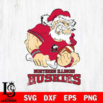 Northern Illinois Huskies Santa Claus Angry Svg dxf eps png pdf file,NCAA svg,Digital Download,Cricut file