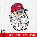 Northern Illinois Huskies Santa Claus Face Svg dxf eps png pdf file,NCAA svg,Digital Download,Cricut file