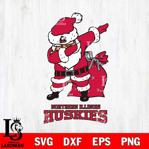 Northern Illinois Huskies Santa Claus Ugly Svg dxf eps png pdf file,NCAA svg,Digital Download,Cricut file