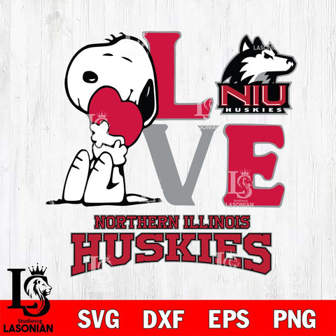 Northern Illinois Huskies Snoopy Sport 10 Svg Eps Dxf Png File, Digital Download