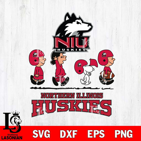 Northern Illinois Huskies Snoopy Sport 12 Svg Eps Dxf Png File, Digital Download