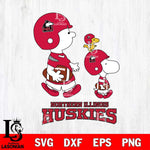 Northern Illinois Huskies Snoopy Sport Svg Eps Dxf Png File, Digital Download