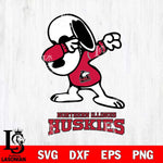 Northern Illinois Huskies Snoopy Sport 3 Svg Eps Dxf Png File, Digital Download