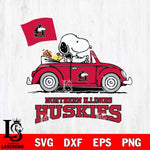 Northern Illinois Huskies Snoopy Sport 5 Svg Eps Dxf Png File, Digital Download