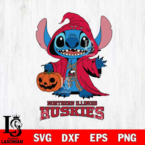 Northern Illinois Huskies Stitch Horror Svg Eps Dxf Png File, NCAA svg, Digital Download, Instant Download