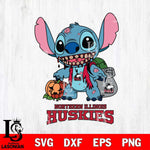 Northern Illinois Huskies Stitch Zombie Svg Eps Dxf Png File, NCAA svg, Digital Download, Instant Download