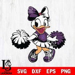 Northwestern Wildcats Daisy Duck Cheerleader Svg Eps Dxf Png File, NCAA svg, Digital Download, Instant Download