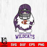 Northwestern Wildcats Gnomes Christmas Svg Eps Dxf Png File, Digital Download, Instant Download