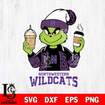 Northwestern Wildcats Grinch 2 coffee Svg Eps Dxf Png File, Digital Download, Instant Download