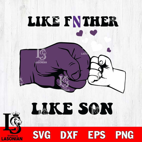 Northwestern Wildcats Like Father Like Son Svg Eps Dxf Png File, Digital Download, Instant Download