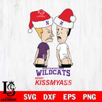 Northwestern Wildcats Merry KissMyass Svg Eps Dxf Png File,NCAA Svg Files,Digital Download,Sublimation,Instant Download