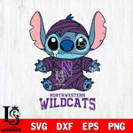 Northwestern Wildcats Stitch Mummy Svg Eps Dxf Png File, NCAA svg, Digital Download, Instant Download