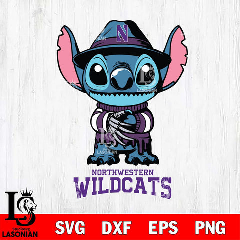 Northwestern Wildcats Stitich Freddy Krueger Svg Eps Dxf Png File, NCAA svg, Digital Download, Instant Download