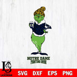 Notre Dame Fighting Irish Grinch Leopard Coffee Svg Eps Dxf Png File, Digital Download, Instant Download