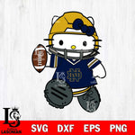 Notre Dame Fighting Irish Hello Kitty sport Svg Eps Dxf Png File, NCAA svg, Digital Download, Instant Download