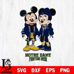 Notre Dame Fighting Irish Mickey Minnie Mouse Rugby Svg Eps Dxf Png File, NCAA svg , File Cut , Digital Download , Instant Download, Cut Svg Files