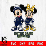 Notre Dame Fighting Irish Mickey Minnie Rugby Hoodie Svg Eps Dxf Png File, NCAA svg , File Cut , Digital Download , Instant Download, Cut Svg Files