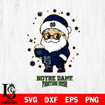 Notre Dame Fighting Irish Santa Claus Coffe Svg dxf eps png pdf file,NCAA svg,Digital Download,Cricut file