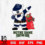 Notre Dame Fighting Irish Santa Dabbing Christmas Svg dxf eps png pdf file,NCAA svg,Digital Download,Cricut file