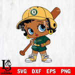 Oakland Athletics Betty Boop MLB 2 Svg Eps Dxf Png File, MLB svg, Digital Download, Instant Download