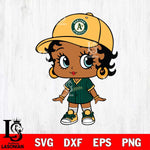 Oakland Athletics Betty Boop MLB 4 Svg Eps Dxf Png File, MLB svg, Digital Download, Instant Download