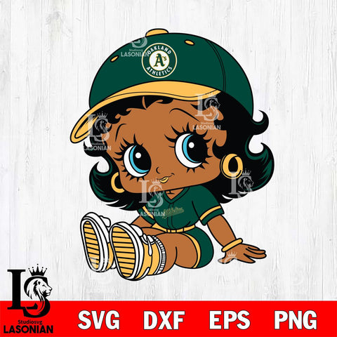 Oakland Athletics Betty Boop MLB 5 Svg Eps Dxf Png File, MLB svg, Digital Download, Instant Download