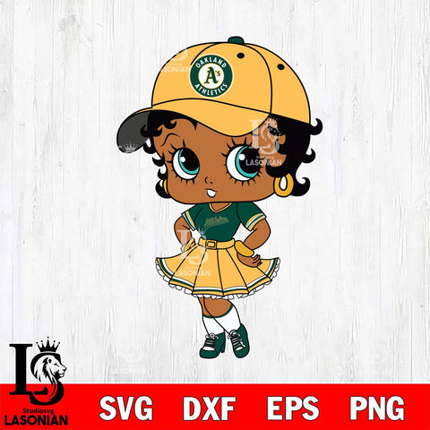 Oakland Athletics Betty Boop MLB 8 Svg Eps Dxf Png File, MLB svg, Digital Download, Instant Download