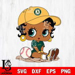 Oakland Athletics Betty Boop MLB 9 Svg Eps Dxf Png File, MLB svg, Digital Download, Instant Download