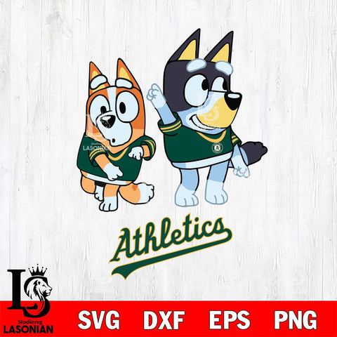 Oakland Athletics Bluey Chilli Mode Dance Svg Eps Dxf Png File, Digital Download, Instant Download