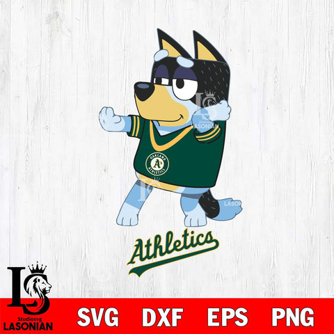 Oakland Athletics Bluey Dad Dance Svg Eps Dxf Png File, Digital Download, Instant Download