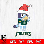 Oakland Athletics Christmas Bluey Say Hi Cricut , Christmas Svg , Bluey svg , Digital Download, dxf eps png pdf file