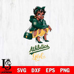 Oakland Athletics Fashion Black Fan Girl Betty Boop