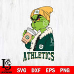 Oakland Athletics Grinch Bougie Football Svg Eps Dxf Png File, Digital Download, Instant Download