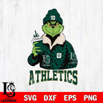 Oakland Athletics Grinch Christmas Cut Files Cricut, Svg Dxf Eps Png file , Silhouette