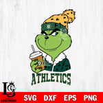 Oakland Athletics Grinch hat Svg Eps Dxf Png File, Digital Download, Instant Download