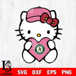 Oakland Athletics Hello Kitty sport 5 Svg Eps Dxf Png File, Digital Download, Instant Download