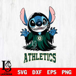 Oakland Athletics Stitch Ghost Svg Eps Dxf Png File, MLB svg, Digital Download, Instant Download