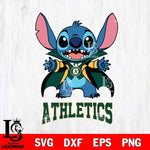 Oakland Athletics Stitch Vampire halloween Svg Eps Dxf Png File, MLB svg, Digital Download, Instant Download