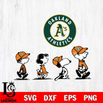 Oakland Athletics snoopy Svg Eps Dxf Png File, Digital Download, Instant Download