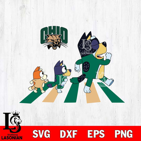 Ohio Bobcats Bluey 6 Svg Eps Dxf Png File, Digital Download, Instant Download