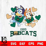 Ohio Bobcats Bluey & Bingo 10 Svg Eps Dxf Png File, NCAA svg, Digital Download, Instant Download