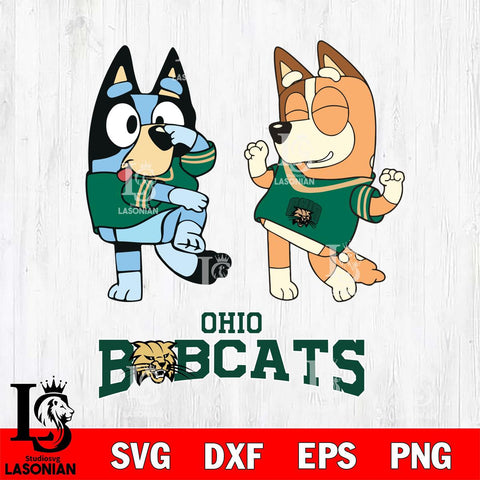 Ohio Bobcats Bluey Chilli Sport Svg Eps Dxf Png File, Digital Download, Instant Download