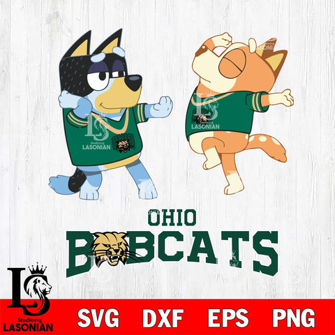 Ohio Bobcats Bluey Dance Svg Eps Dxf Png File, Digital Download, Instant Download