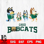 Ohio Bobcats Bluey Dance Mode Squats Svg Eps Dxf Png File, Digital Download, Instant Download